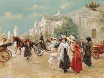 Rendezvous near the Grand Palais, Paris-Carlos Alonso Perez-Stretched Canvas