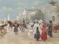 Rendezvous near the Grand Palais, Paris-Carlos Alonso Perez-Framed Stretched Canvas