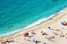 Beach Tropea-Carlos Amarillo-Stretched Canvas