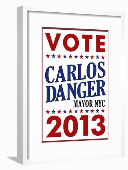 Carlos Danger For Mayor NYC Campaign-null-Framed Poster