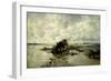 Carlos de Haes / A Wrecked Ship, 1883-Carlos de Haes-Framed Giclee Print