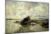 Carlos de Haes / A Wrecked Ship, 1883-Carlos de Haes-Mounted Giclee Print