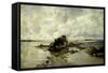 Carlos de Haes / A Wrecked Ship, 1883-Carlos de Haes-Framed Stretched Canvas