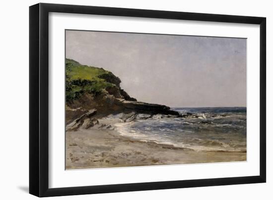 Carlos de Haes / Guethary Beach, ca. 1881-Carlos de Haes-Framed Giclee Print