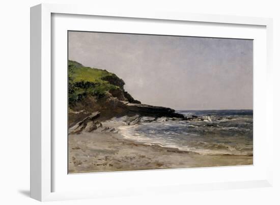 Carlos de Haes / Guethary Beach, ca. 1881-Carlos de Haes-Framed Giclee Print