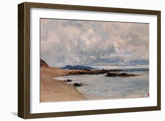 Carlos de Haes / Hendaya Beach, ca. 1881-Carlos de Haes-Framed Giclee Print