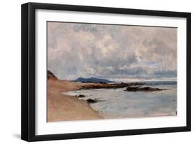 Carlos de Haes / Hendaya Beach, ca. 1881-Carlos de Haes-Framed Giclee Print