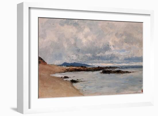 Carlos de Haes / Hendaya Beach, ca. 1881-Carlos de Haes-Framed Giclee Print