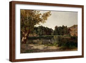 Carlos de Haes / Lagunas (Piedra), ca. 1872-Carlos de Haes-Framed Giclee Print