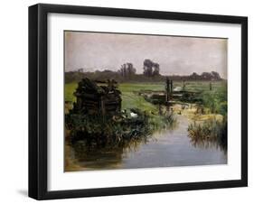 Carlos de Haes / Praderas de Holanda, ca. 1884-Carlos de Haes-Framed Giclee Print