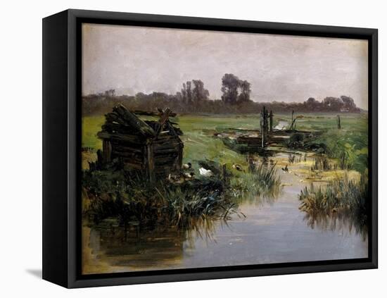 Carlos de Haes / Praderas de Holanda, ca. 1884-Carlos de Haes-Framed Stretched Canvas