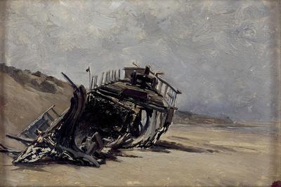 Restos de un naufragio (San Juan de Luz), ca. 1882