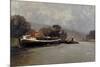 Carlos de Haes / The Seine (Rouen), ca. 1884-Carlos de Haes-Mounted Giclee Print