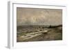 Carlos de Haes / Villerville Beach, 1877-1884-Carlos de Haes-Framed Giclee Print