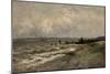 Carlos de Haes / Villerville Beach, 1877-1884-Carlos de Haes-Mounted Giclee Print