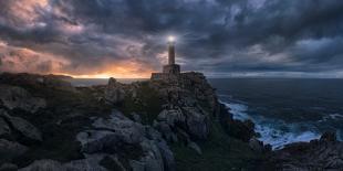 Lighthouse and Milky Way-Carlos F. Turienzo-Mounted Photographic Print