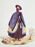 Brazilian Woman Wrapped Up in Two Mantel Blankets with Pendants as Symbol of Her Status, 1775-Carlos Juliao-Giclee Print