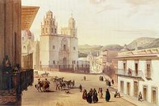 Women of Puebla, after 1836-Carlos Nebel-Framed Stretched Canvas