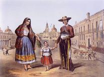 Family from Tierra Adentro, 1840-Carlos Pellegrini-Giclee Print
