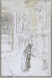 Le Rêve : Enfant abandonné et personnage sous la neige prés d'une église-Carlos Schwabe-Giclee Print