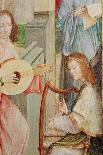 The Annunciation, Detail of Two Angels Playing Instruments-Taborda Vlame Frey, Carlos-Framed Stretched Canvas