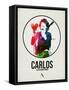 Carlos Watercolor-David Brodsky-Framed Stretched Canvas