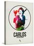 Carlos Watercolor-David Brodsky-Stretched Canvas