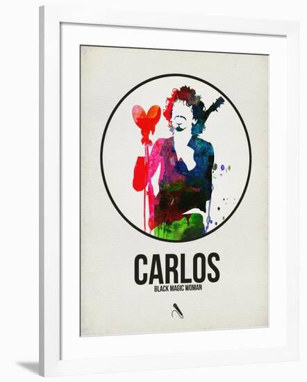 Carlos Watercolor-David Brodsky-Framed Art Print