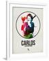 Carlos Watercolor-David Brodsky-Framed Art Print