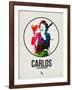 Carlos Watercolor-David Brodsky-Framed Art Print