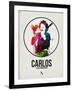 Carlos Watercolor-David Brodsky-Framed Art Print