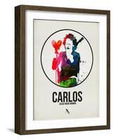 Carlos Watercolor-David Brodsky-Framed Art Print