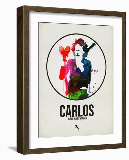 Carlos Watercolor-David Brodsky-Framed Art Print