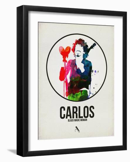 Carlos Watercolor-David Brodsky-Framed Art Print