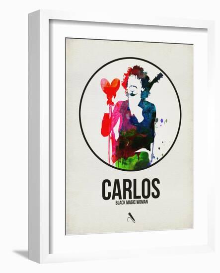 Carlos Watercolor-David Brodsky-Framed Art Print