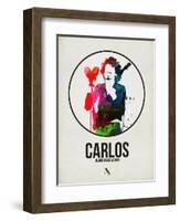 Carlos Watercolor-David Brodsky-Framed Art Print