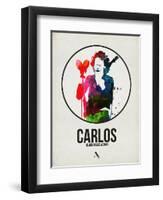 Carlos Watercolor-David Brodsky-Framed Art Print