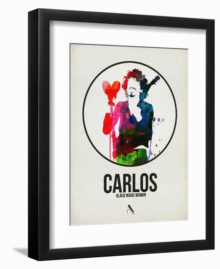 Carlos Watercolor-David Brodsky-Framed Art Print