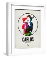 Carlos Watercolor-David Brodsky-Framed Art Print