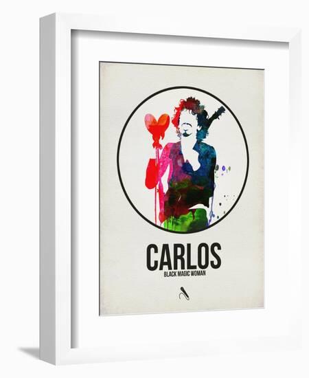 Carlos Watercolor-David Brodsky-Framed Art Print