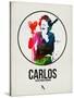 Carlos Watercolor-David Brodsky-Stretched Canvas