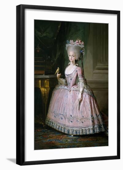 Carlota Joquina, Infanta of Spain and Queen of Portugal, 1785-Mariano Salvador Maella-Framed Giclee Print