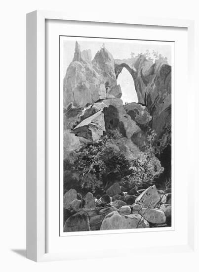 Carlotta Arch, Jenolan Caves, New South Wales, Australia, 1886-Frederic B Schell-Framed Giclee Print