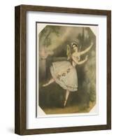 Carlotta Grisi, Italian Ballet Dancer Seen Here in Giselle-null-Framed Art Print