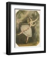 Carlotta Grisi, Italian Ballet Dancer Seen Here in Giselle-null-Framed Art Print