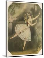 Carlotta Grisi, Italian Ballet Dancer Seen Here in Giselle-null-Mounted Art Print