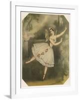 Carlotta Grisi, Italian Ballet Dancer Seen Here in Giselle-null-Framed Art Print