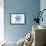 Carlsbad, California - Scallop Shell - Blue - Coastal Icon-Lantern Press-Framed Art Print displayed on a wall