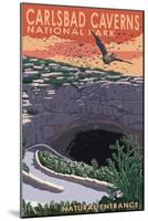 Carlsbad Caverns National Park, New Mexico - Natural Entrance-Lantern Press-Mounted Art Print