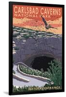 Carlsbad Caverns National Park, New Mexico - Natural Entrance-Lantern Press-Framed Art Print